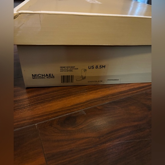 Michael Kors Brown Suede Mid-Calf Boots with Buckle - Picture 4 of 4